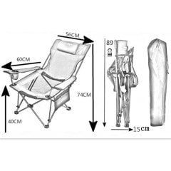FUNKY CHAIRS Lazy 2 Pozisyonlu Yatabilen Kamp Sandalyesi