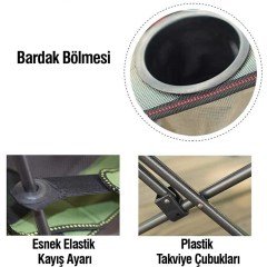 FUNKY CHAIRS Lazy 2 Pozisyonlu Yatabilen Kamp Sandalyesi