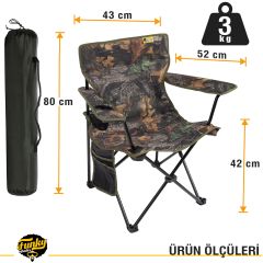 FUNKY CHAIRS V2 Meşe Kamuflaj Lüks Kamp Sandalyesi