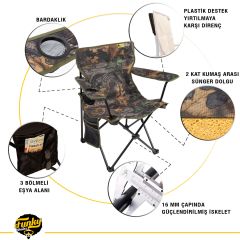 FUNKY CHAIRS V2 Meşe Kamuflaj Lüks Kamp Sandalyesi