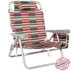 FUNKY CHAIRS Beach Star Plaj Şezlong Sandalye-Multicolor
