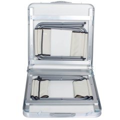 FUNKY CHAIRS Katlanabilir Deluxe Piknik Masası Seti Kalın Profil Gri