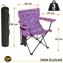 FUNKY CHAIRS V2 Crazy Purple Lüks Kamp Sandalyesi