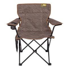 FUNKY CHAIRS V2 Leopar Desen Lüks Kamp Sandalyesi