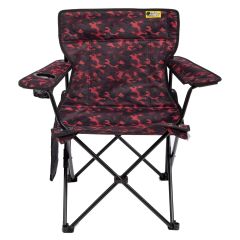 FUNKY CHAIRS V2 Kırmızı Kamuflaj Lüks Kamp Sandalyesi
