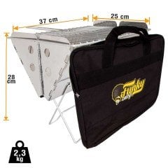 FUNKY CAMP Paslanmaz Çeli̇k Katlanır Kamp Ve Pi̇kni̇k Mangalı
