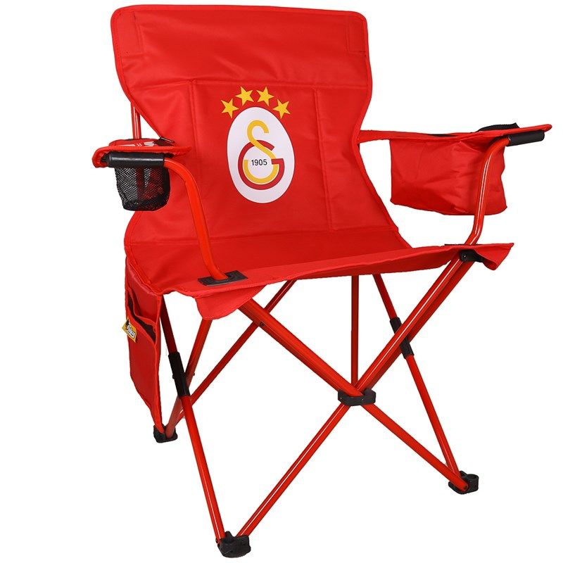 FUNKY CHAIRS Galatasaray Lisanslı Katlanabilir Kamp Sandalyesi Buzluklu