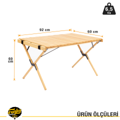 FUNKY CHAIRS Butterfly Ahşap Masa - Büyük