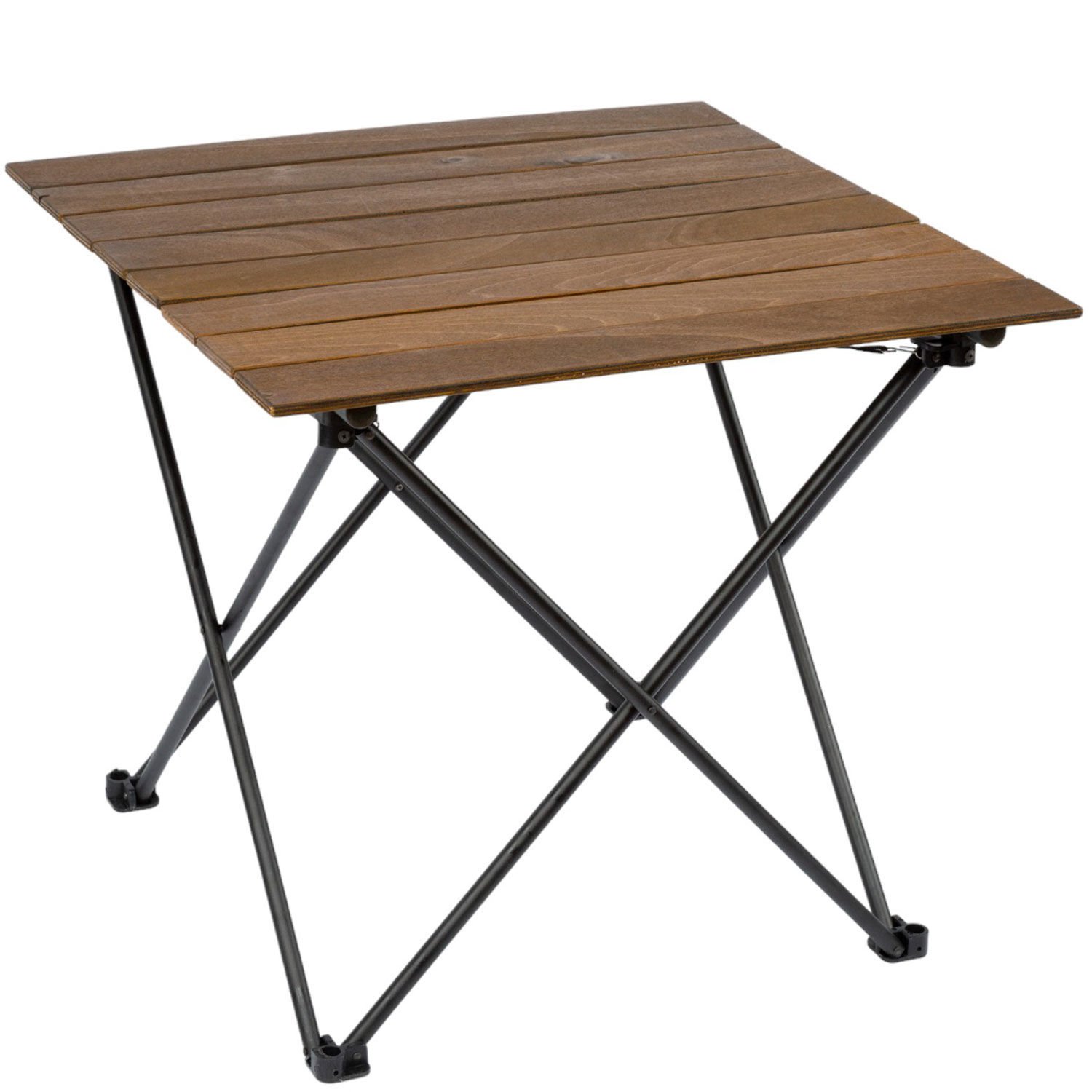 FUNKY CHAIRS Elegance Ceviz Desen Katlanabilir Kamp ve Piknik Masası 68x70x60cm