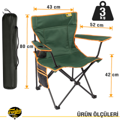 FUNKY CHAIRS V2 Petrol Yeşili Lüks Kamp Sandalyesi