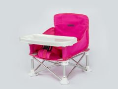 NANNY Deluxe Portatif Katlanabilir Mama Sandalyesi Fuşya