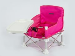 NANNY Deluxe Portatif Katlanabilir Mama Sandalyesi Fuşya