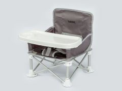NANNY Deluxe Portatif Katlanabilir Mama Sandalyesi koyu gri