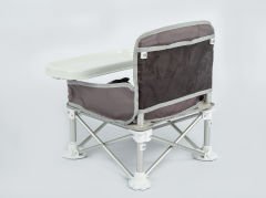 NANNY Deluxe Portatif Katlanabilir Mama Sandalyesi koyu gri