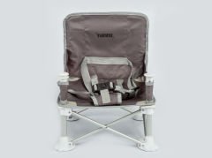 NANNY Deluxe Portatif Katlanabilir Mama Sandalyesi koyu gri