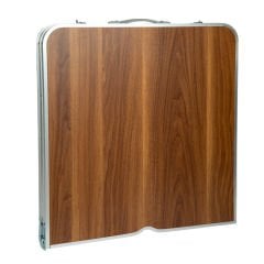 FUNKY CHAIRS Taburesiz Katlanabilir Piknik Masası - Ahşap Desen