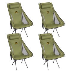 FUNKY CHAIRS Sky Ultralight Katlanabilir Kamp Sandalyesi - Haki Renk 4'lü