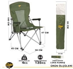 FUNKY CHAIRS Big Small Kamp Sandalyesi - Haki