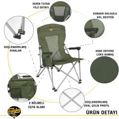 FUNKY CHAIRS Big Small Kamp Sandalyesi - Haki