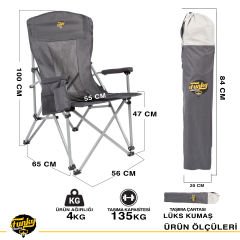 FUNKY CHAIRS Big Small Kamp Sandalyesi - Gri