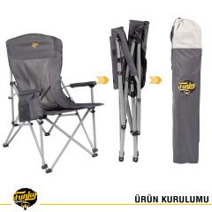 FUNKY CHAIRS Big Small Kamp Sandalyesi - Gri