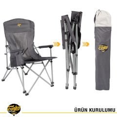 FUNKY CHAIRS Big Small Kamp Sandalyesi - Gri