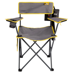 FUNKY CHAIRS Camper Katlanabilir Kamp Piknik Sandalyesi - Gri/Sarı