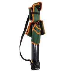 FUNKY CHAIRS Camper Katlanabilir Kamp Piknik Sandalyesi - Petrol Yeşili/Turuncu