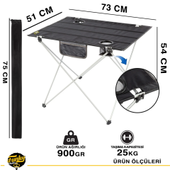 FUNKY CHAIRS Ultralight Katlanır Kamp Masası