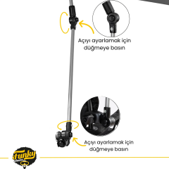 FUNKY CHAIRS Şemsiyeli Kamp Sandalyesi - Gri