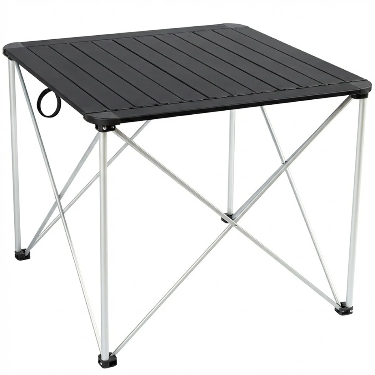 FUNKY CHAIRS Titanium Katlanabilir Çantalı Alüminyum Kamp ve Piknik Masası 68*68*57 - Siyah