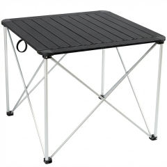 FUNKY CHAIRS Titanium Katlanabilir Çantalı Alüminyum Kamp ve Piknik Masası 68*68*57 - Siyah