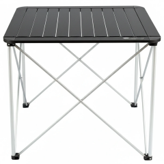FUNKY CHAIRS Titanium Katlanabilir Çantalı Alüminyum Kamp ve Piknik Masası 68*68*57 - Siyah