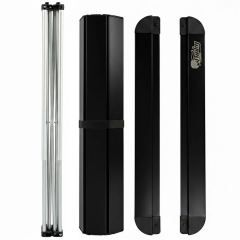 FUNKY CHAIRS Titanium Katlanabilir Çantalı Alüminyum Kamp ve Piknik Masası 68*68*57 - Siyah