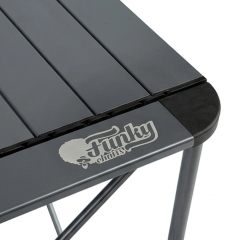 FUNKY CHAIRS Titanium Katlanabilir Çantalı Alüminyum Kamp ve Piknik Masası 68*68*58 - Füme